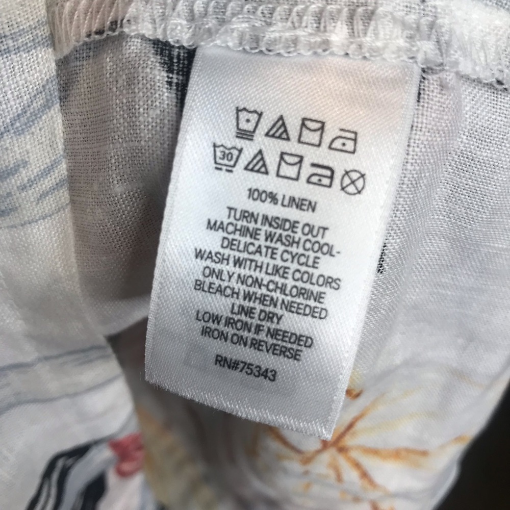 New with tags! C&C California 100% Linen Floral Dress - XS - Picture 5 of 6